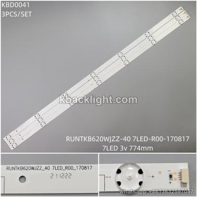 KBD0041 RUNTKB620WJZZ-40 7LED-R00-170817/ Sharp 40-inch 7-LED 3v774mm 3PCS/SET
