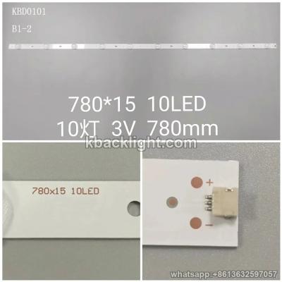 KBD0101 780*15 10LED/ universal 43-inch 10-LED 3v780mm