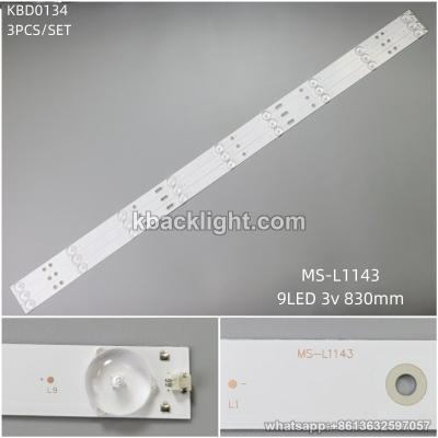 KBD0134 】MS-L1143/9-LED 3v830mm 3PCS/SET