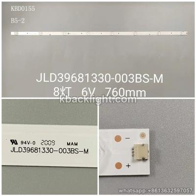 KBD0155 JL.D39681330-003BS-M/ Hisense 8-LED 6v760mm 3PCS/SET