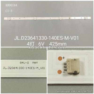 KBD0184 JL.D23641330-140ES-M-V01/4-LED 6v425mm 2PCS/SET