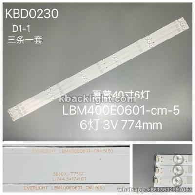 KBD0230 LBM400E0601-CM-5/RUNTKB473WJZZ/ Sharp 40-inch 6-LED 3v744mm 3PCS/SET