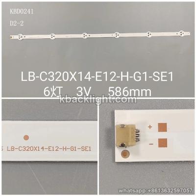 KBD0241 LB-C320X14-E12-H-G1-SE1/SVJ320AK0-Rev07-6LED-150106/6-LED 3v586mm 3PCS/SET【,】