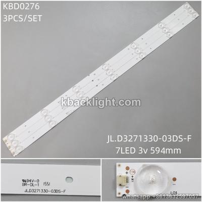 KBD0276 [G2-2/3pin}JL.D3271330-03DS-F/7-LED 3v594mm 3PCS/SET
