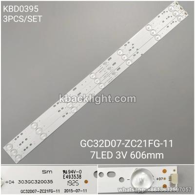 KBD0395 GC32D07-ZC21FG-11/303GC320035/7-LED 3v606mm 3PCS/SET