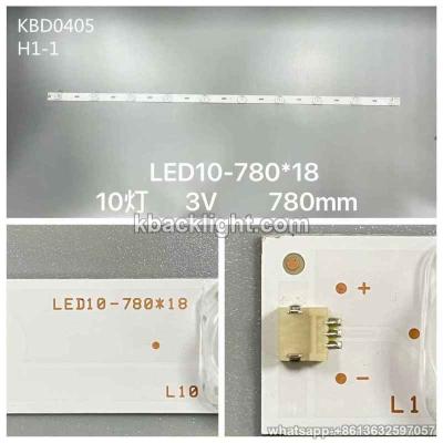 KBD0405 LED10-780*18/10-LED 3v780mm concave