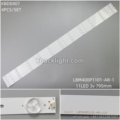 KBD0407 LBM400P1101-AR-1/11-LED 3v795mm 4PCS/SET
