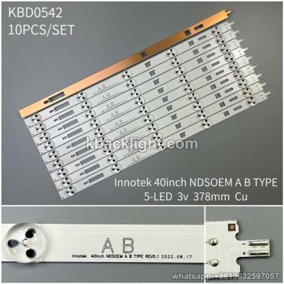 KBD0542 Innotek 40inch NDSOEM A B TYPE REV0.1/ Sony 40-inch 5-LED 3v378mm copper 10PCS/SET【K2-3.L3-2.L2-3】