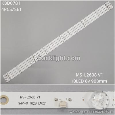KBD0781 MS-L2608 V1/10-LED 6v988mm 4PCS/SET