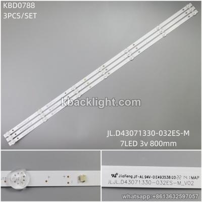 KBD0788 JL.D43071330-032ES-M/7-LED 3v800mm 3PCS/SET