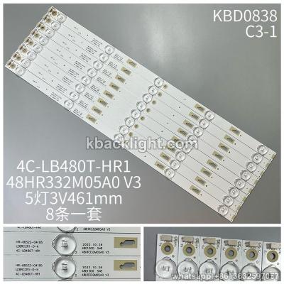 KBD0838 4C-LB480T-HR1/48HR332M05A0 V3/48D1500/5-LED 3v461mm 8PCS/SET