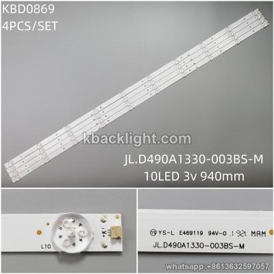 KBD0869 JL.D490A1330-003BS-M/10-LED 3v940mm 4PCS/SET