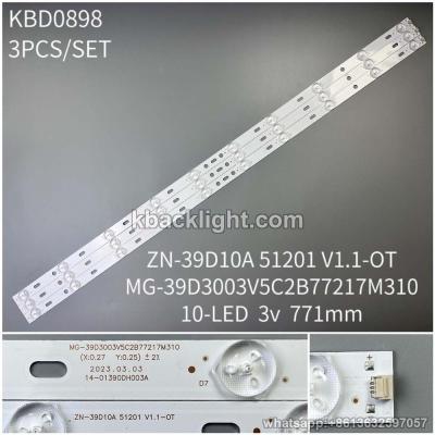KBD0898 ZN-39D10A 51201 V1.1-OT/MG-39D3003V5C2B77217M310/10-LED 3v771 3PCS/SET