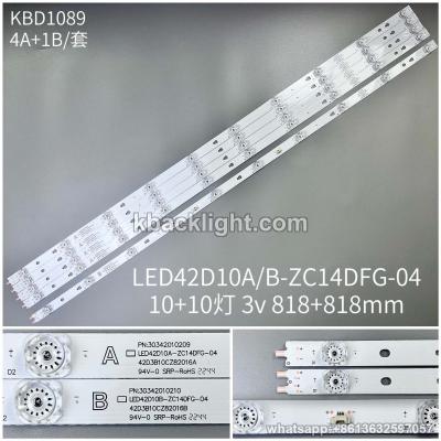 KBD1089 LED42D10A/B-ZC14DFG-04/10+10-LED 3v818 818 4A+1B/ SET