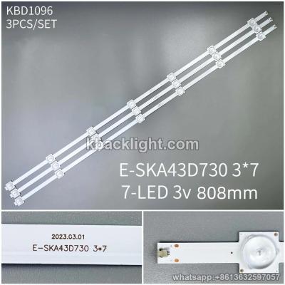 KBD1096 E-SKA43D730 3*7/7-LED 3v808mm 3PCS/SET