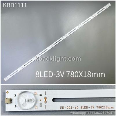 KBD1111 8LED-3V 780X18mm hollow-out