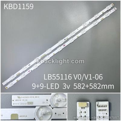 KBD1159 LB55116 V0/V1-06/9+9-LED 3v582+582mm