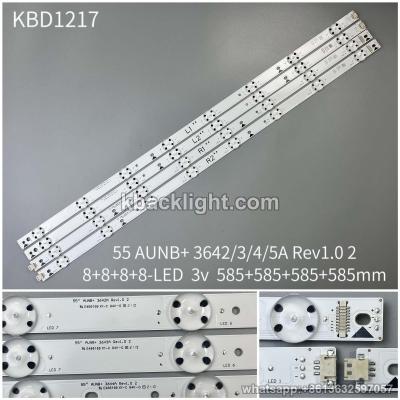 KBD1217 55 AUNB+ 3642/3/4/5A Rev1.0 2/8+8+8+8-LED 3v585+585+585+585mm