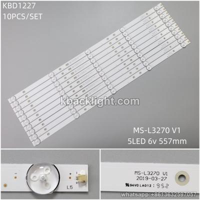 KBD1227 MS-L3270 V1/5-LED 6v557mm 10PCS/SET