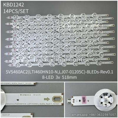 KBD1242 SVS460AC2(LTI460HN10-N,LJ07-01205C)-8LEDs-Rev0.1-141020/8-LED 3v518mm 14PCS/SET