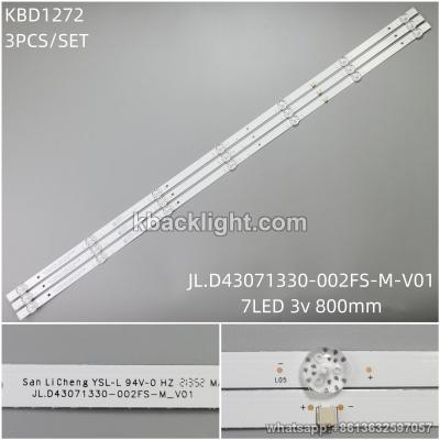 KBD1272 JL.D43071330-002FS-M-V01/7-LED 3v800mm 3PCS/SET