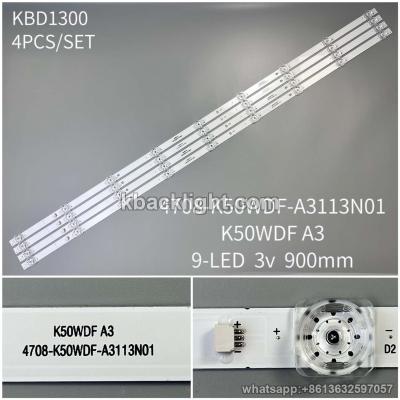 KBD1300 4708-K50WDF-A3113N01/K50WDF A3/9-LED 3v900mm 4PCS/SET