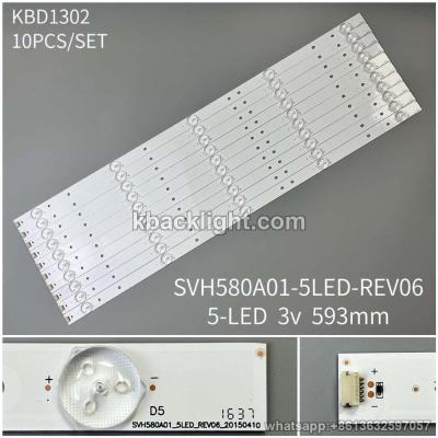KBD1302 SVH580A01-5LED-REV06/5-LED 3v593mm 10PCS/SET