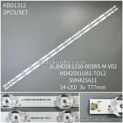 KBD1312 JL.D425E1330-003BS-M-V02/HD425X1U81-TOL2/SVH425A11/14-LED 3v777mm 2PCS/SET