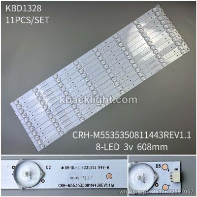 KBD1328 CRH-M5535350811443REV1.1B/8-LED 3v608mm copper