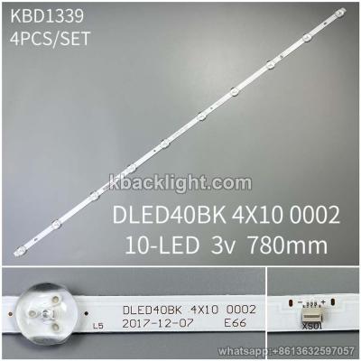 KBD1339 DLED40BK 4X10 0002/10-LED 3v780mm 4PCS/SET