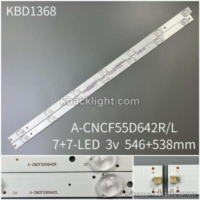 KBD1368 A-CNCF55D642R/L/55-inch 7+7-LED 3v546+538mm copper