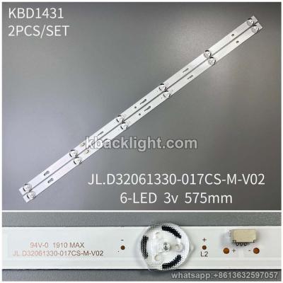 KBD1431 JL.D32061330-017CS-M-V02/6-LED 3v575mm 2PCS/SET