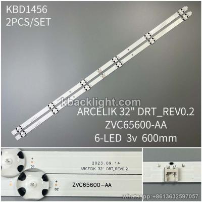 KBD1456 ARCECIK 32 DRT-REV0.2/ARCELIK 32 DRT-REV0.2/ZVC65600-AA/32-inch 6-LED 3v600mm 2PCS/SET