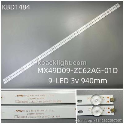 KBD1484 MX49D09-ZC62AG-01D/9-LED 3v940mm