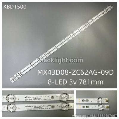 KBD1500 MX43D08-ZC62AG-09D/8-LED 3v781mm