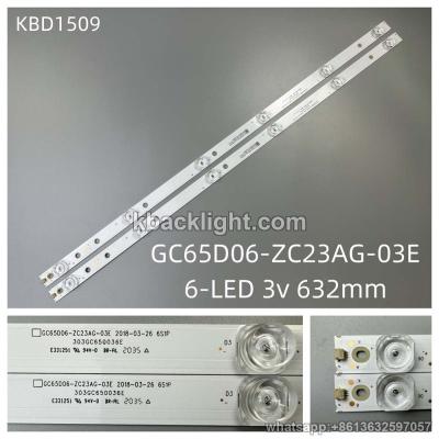 KBD1509 GC65D06-ZC23AG-03E/6-LED 3v632mm 12PCS/SET