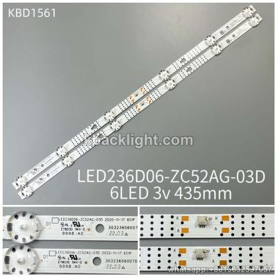 KBD1561 LED236D06-ZC52AG-03D/6-LED 3v435mm