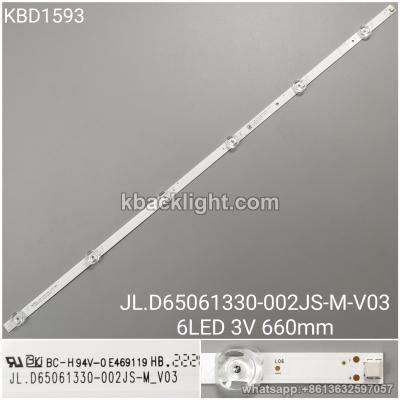 KBD1593 JL.D65061330-002JS-M-V03/6-LED 3V660MM 10PCS/SET