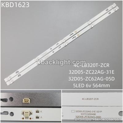 KBD1623 32D05-ZC62AG-05D/32D05-ZC22AG-31E/32-inch 5-LED 6v564mm