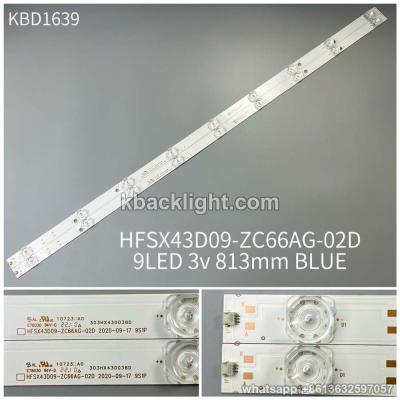 KBD1639 HFSX43D09-ZC66AG-02D/9-LED 3v813mm blue light