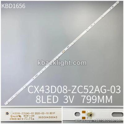 KBD1656 CX43D08-ZC52AG-03/8-LED 3v799mm