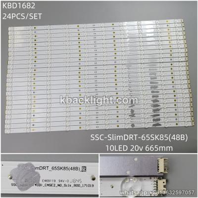 KBD1682 SSC-SlimDRT-65SK85(48B)/10-LED 20v665mm 24PCS/SET