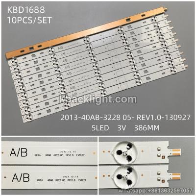 KBD1688 2013 40AB 322B 05 REV1.0 copper/5-LED 3v368mm/10PCS/SET