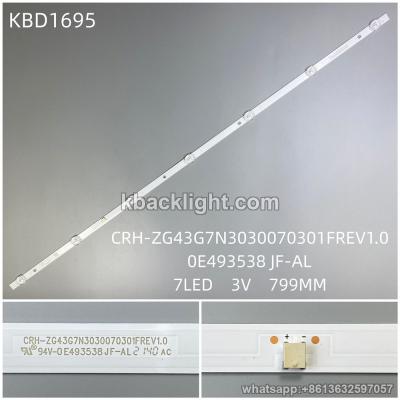 KBD1695 CRH-ZG43G7N3030070301FREV1.0/7-LED 3v799mm