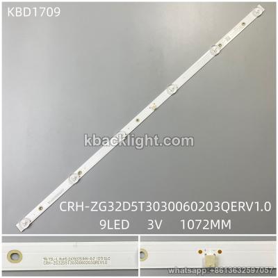 KBD1709 CRH-ZG32D32D5T3030060203QERV1.0/9-LED 3v1072mm