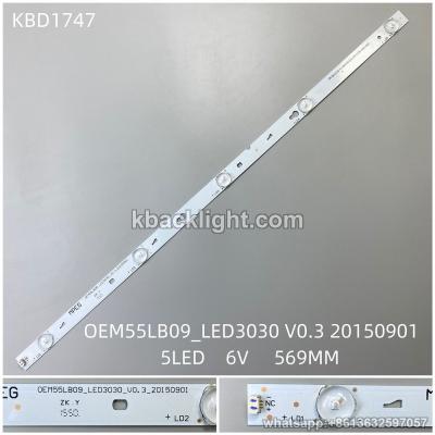KBD1747 OEM55LB09-LED3030-V0.3-20150901/5-LED 6V569MM