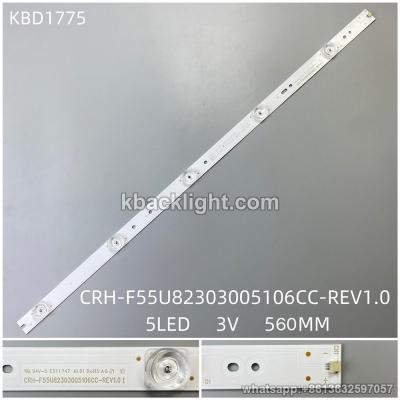 KBD1775 CRH-F55U82303005106CC-REV1.0/5-LED 3V560MM 10PCS/SET