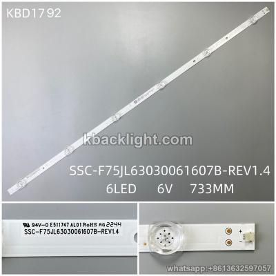 KBD1792 SSC-F75JL63030061607B-REV1.4/6-LED 6V733MM