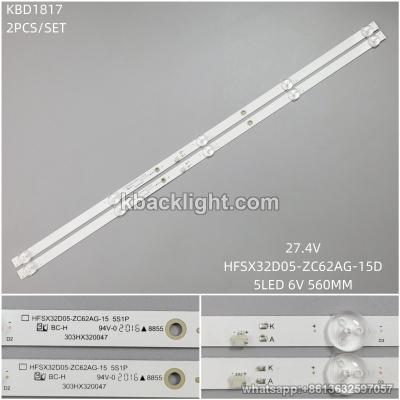 KBD1817 HFSX32D05-ZC62AG-15/5-LED 6V560MM 2PCS/SET