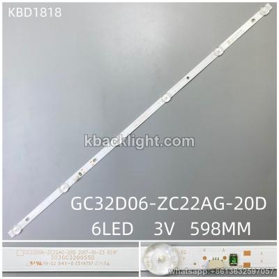 KBD1818 GC32D06-ZC22AG-20D/6-LED 3V598MM